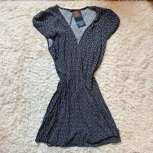 Brandy Melville Navy and White Mini Dress